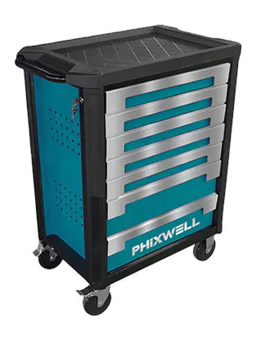 Armário e caixa de ferramentas