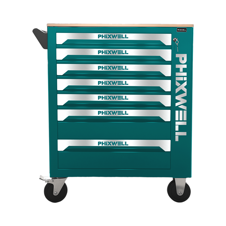 719507 PHIXWELL Armário de ferramentas com 7 gavetas e bancada