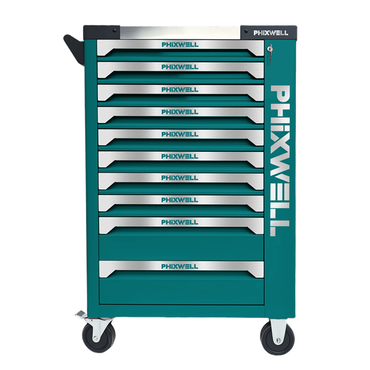 719525 PHIXWELL armário de ferramentas com 10 gavetas