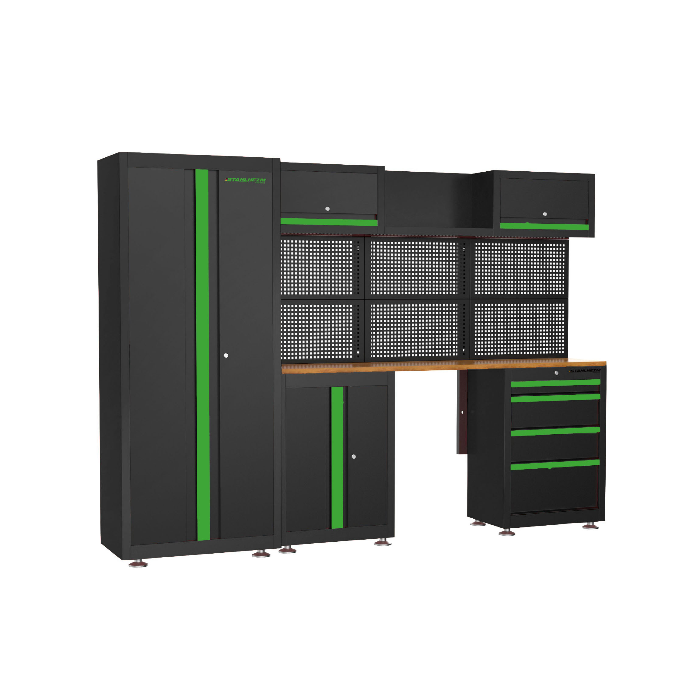 Armário combinado de armazenamento de ferramentas multifuncional