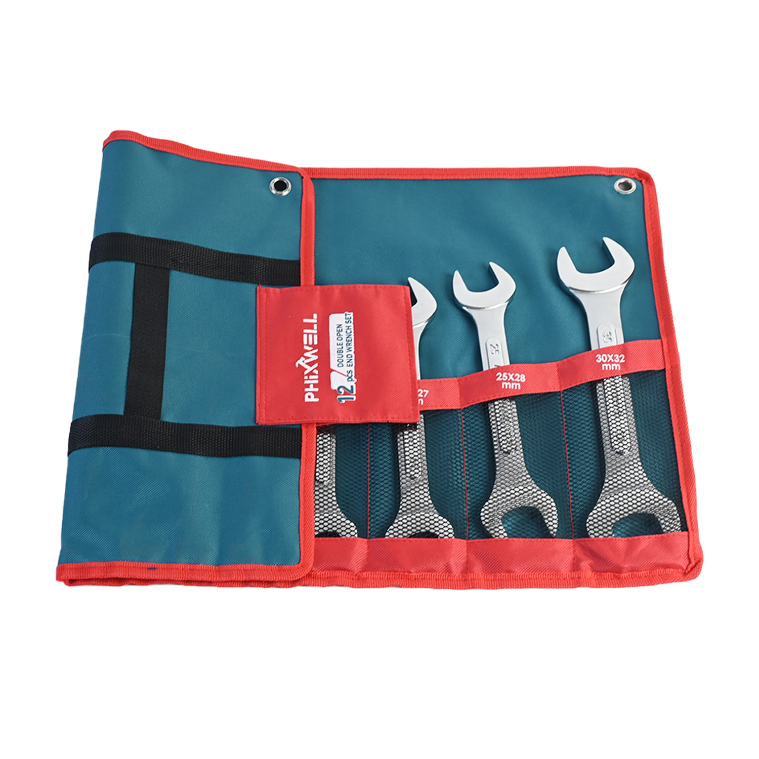 717534 PHIXWELL 12 PCS Conjunto de chave inglesa com nervuras de duas cabeças