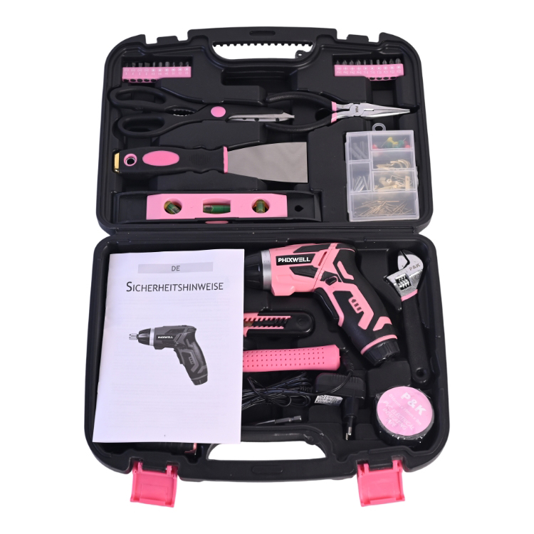 717210 Conjunto de ferramentas manuais femininas PHIXWELL para uso doméstico