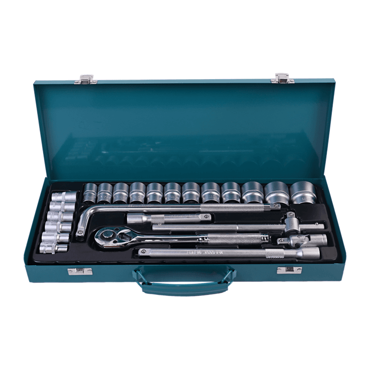 717303 CONJUNTO DE SOQUETES DE CAIXA DE FERRO PHIXWELL 24 PCS