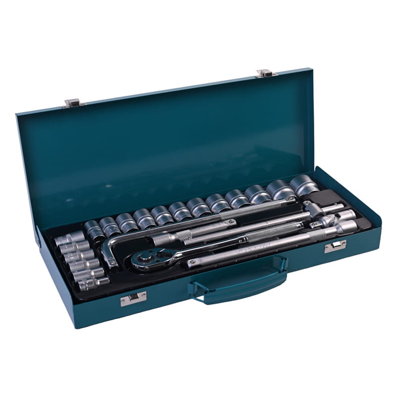 717303 CONJUNTO DE SOQUETES DE CAIXA DE FERRO PHIXWELL 24 PCS