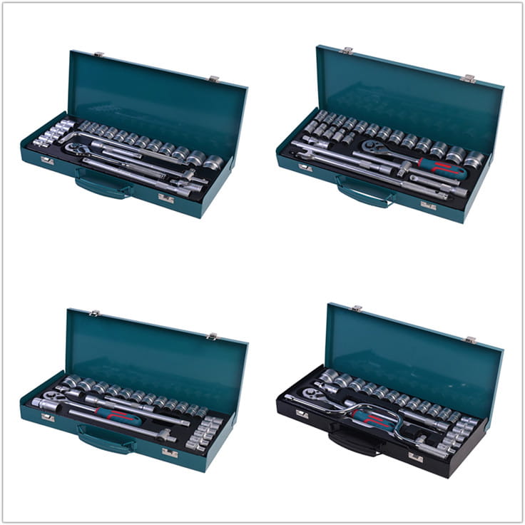 717303 CONJUNTO DE SOQUETES DE CAIXA DE FERRO PHIXWELL 24 PCS