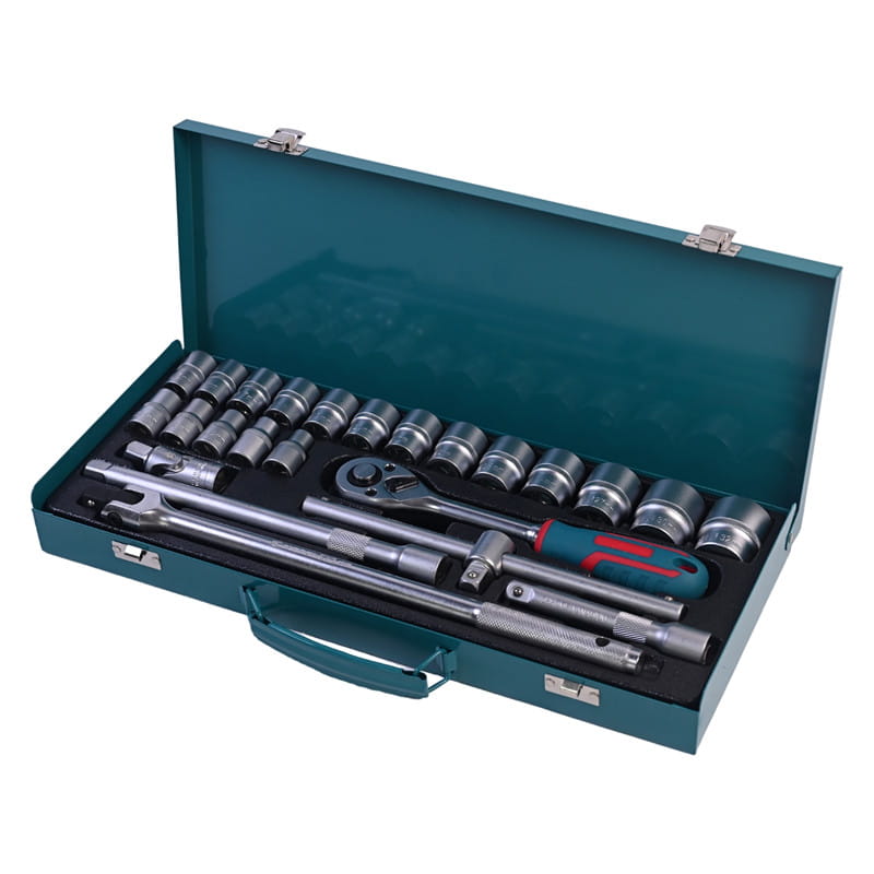 717304 CONJUNTO DE SOQUETES DE CAIXA DE FERRO PHIXWELL 24 PCS