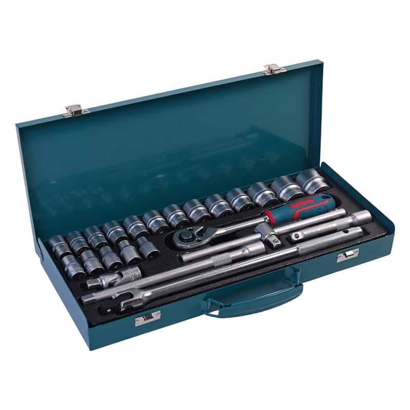 717304 CONJUNTO DE SOQUETES DE CAIXA DE FERRO PHIXWELL 24 PCS