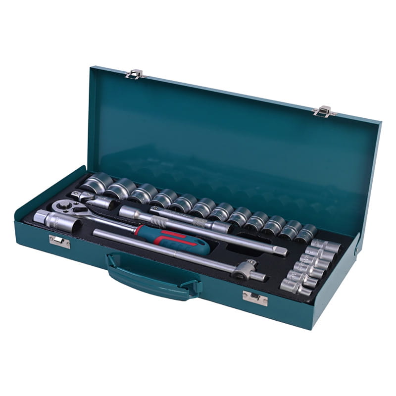 717305 CONJUNTO DE SOQUETES DE CAIXA DE FERRO PHIXWELL 24 PCS