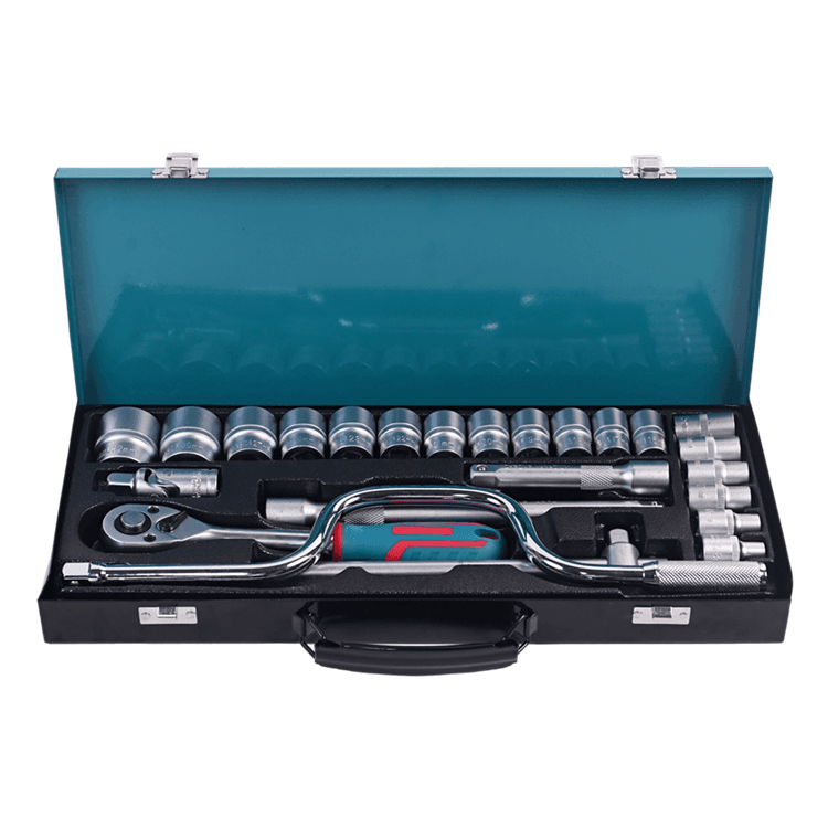 717306 CONJUNTO DE SOQUETES DE CAIXA DE FERRO PHIXWELL 24 PCS