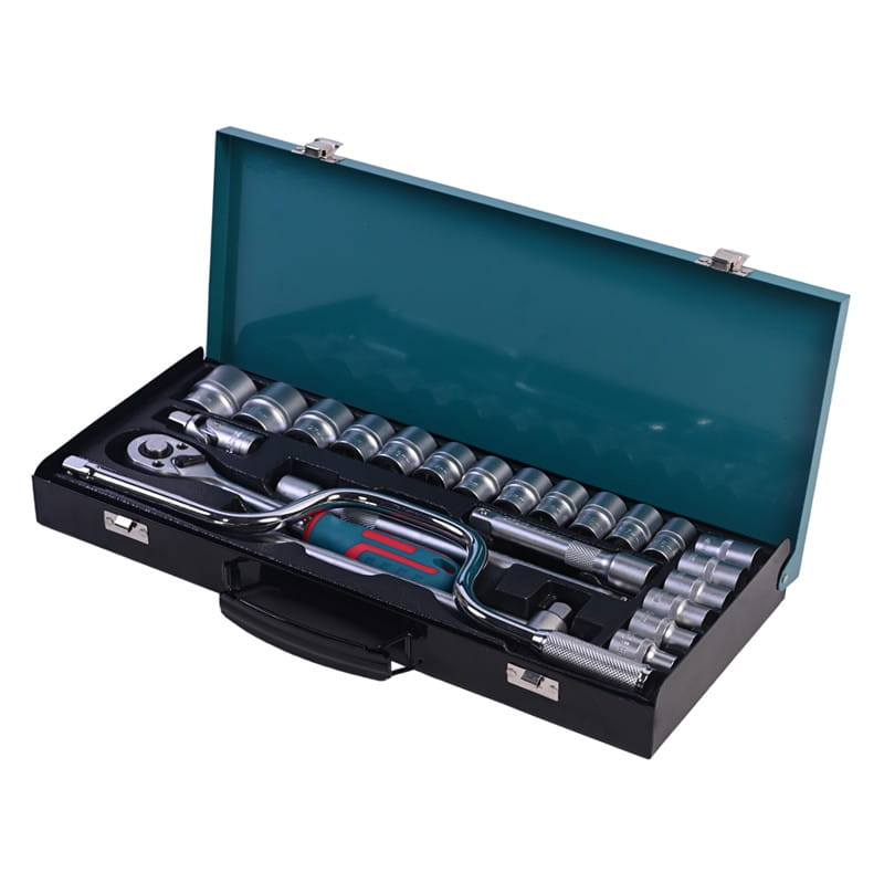717306 CONJUNTO DE SOQUETES DE CAIXA DE FERRO PHIXWELL 24 PCS